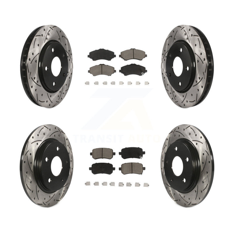 Transit Auto KDC-100337 Disc Brake Kit for 2008-2012 Chrysler Town & Country, Dodge Grand Caravan, Dodge Journey & more - Front and Rear product image