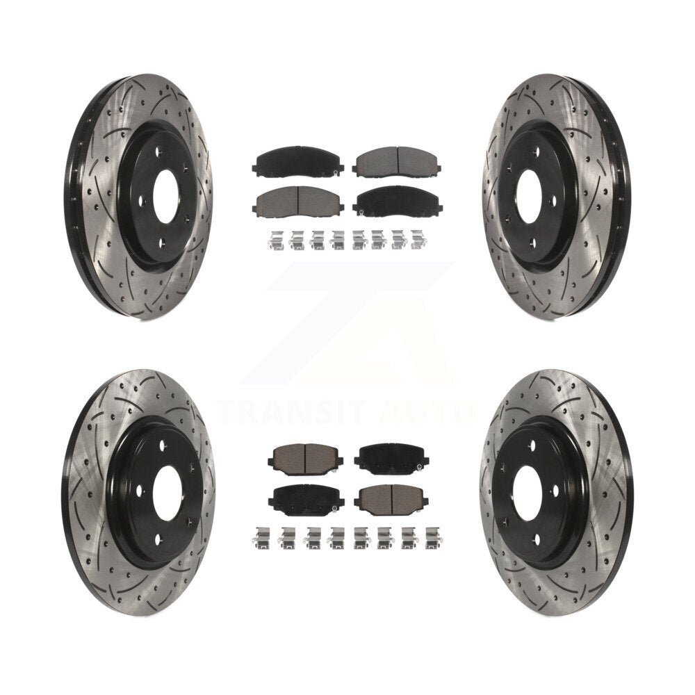 Transit Auto KDC-100338 Disc Brake Kit for 2012-2020 Dodge Grand Caravan, Dodge Journey, Chrysler Town & Country & more - Front and Rear product image
