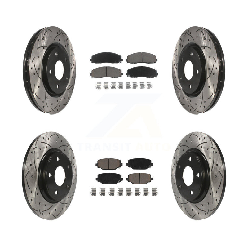 Transit Auto KDC-100338 Disc Brake Kit for 2012-2020 Dodge Grand Caravan, Dodge Journey, Chrysler Town & Country & more - Front and Rear product image