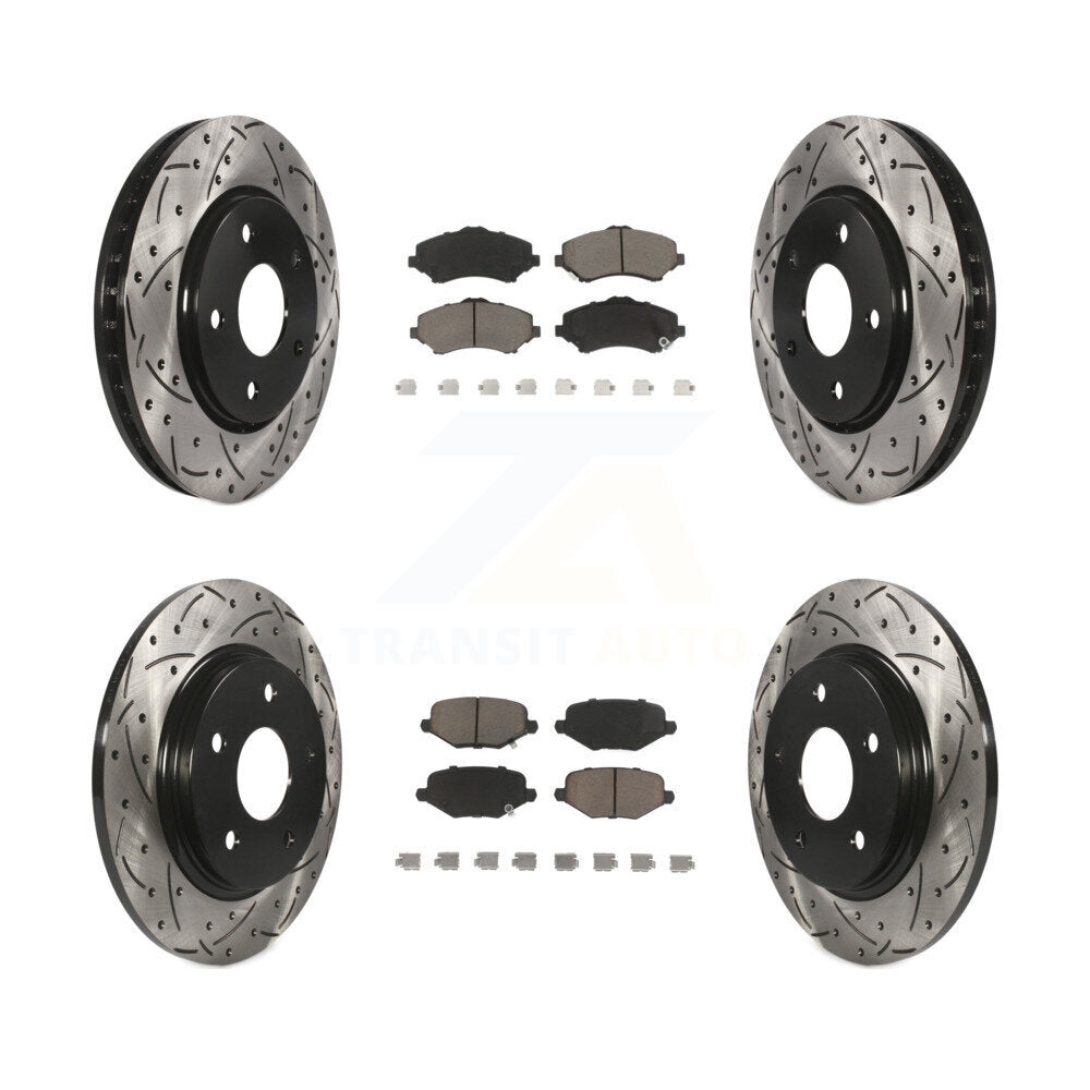 Transit Auto KDC-100339 Disc Brake Kit for 2012-2016 Chrysler Town & Country, Dodge Grand Caravan, Dodge Journey & more - Front and Rear product image