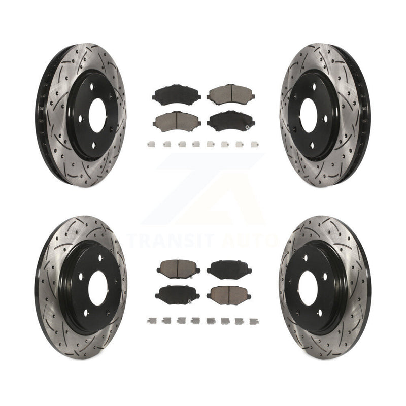 Transit Auto KDC-100339 Disc Brake Kit for 2012-2016 Chrysler Town & Country, Dodge Grand Caravan, Dodge Journey & more - Front and Rear product image