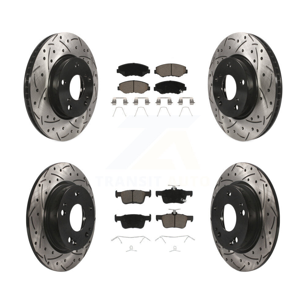 Transit Auto KDC-100340 Disc Brake Kit for 2016-2021 Honda Civic - Front and Rear product image