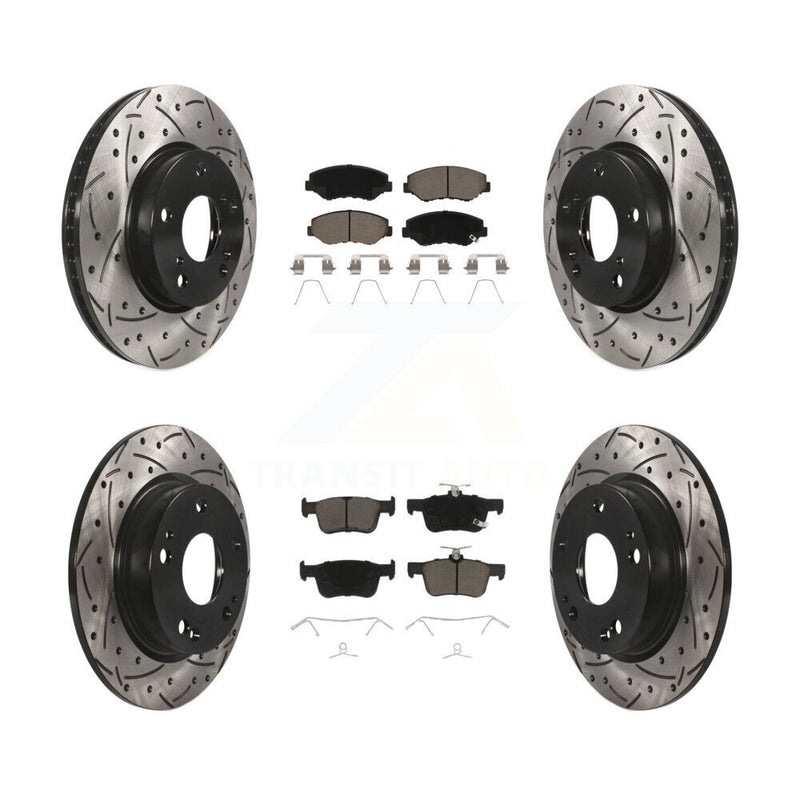 Transit Auto KDC-100340 Disc Brake Kit for 2016-2021 Honda Civic - Front and Rear product image
