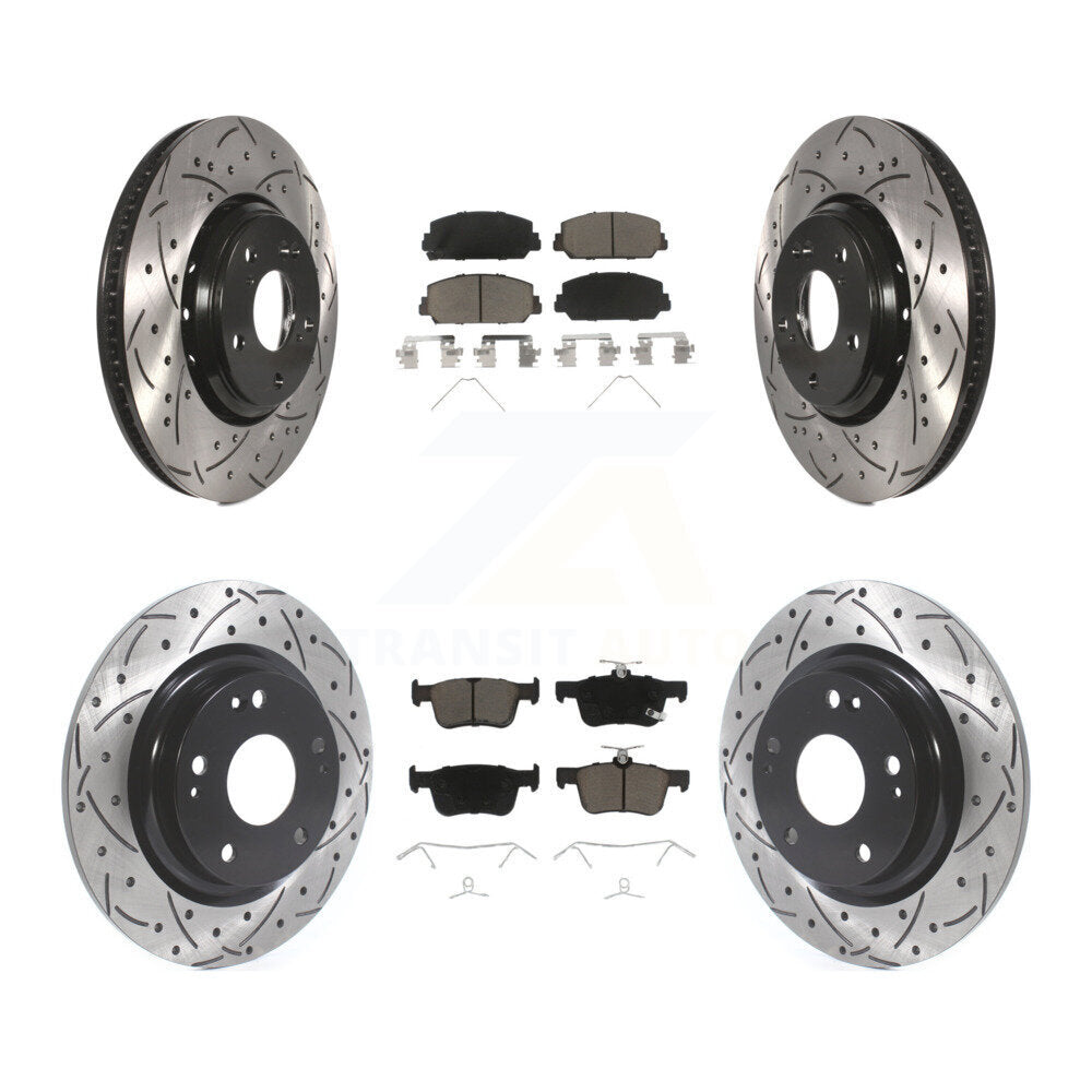 Transit Auto KDC-100341 Disc Brake Kit for 2017-2020 Honda Civic - Front and Rear product image