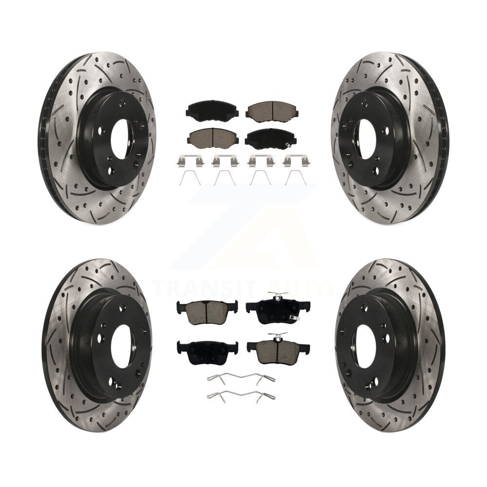 Transit Auto KDC-100342 Disc Brake Kit for 2020-2021 Honda Civic - Front and Rear product image
