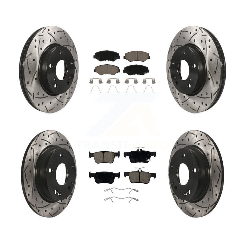 Transit Auto KDC-100342 Disc Brake Kit for 2020-2021 Honda Civic - Front and Rear product image