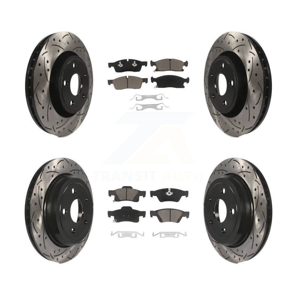 Transit Auto KDC-100344 Disc Brake Kit for 2022 Jeep Grand Cherokee WK - Front and Rear product image