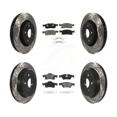 Transit Auto KDC-100344 Disc Brake Kit for 2022 Jeep Grand Cherokee WK - Front and Rear product image