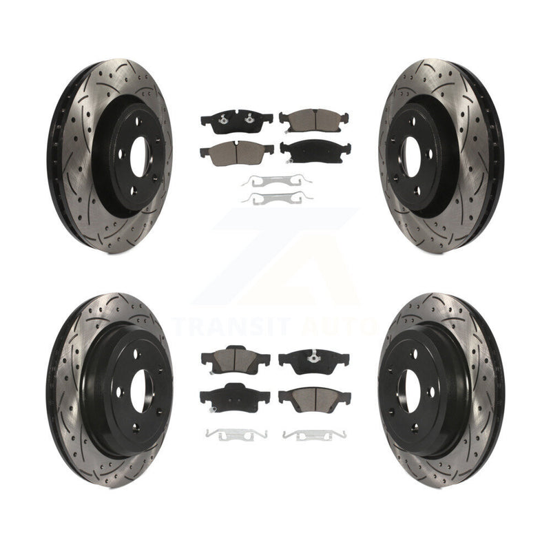 Transit Auto KDC-100344 Disc Brake Kit for 2022 Jeep Grand Cherokee WK - Front and Rear product image