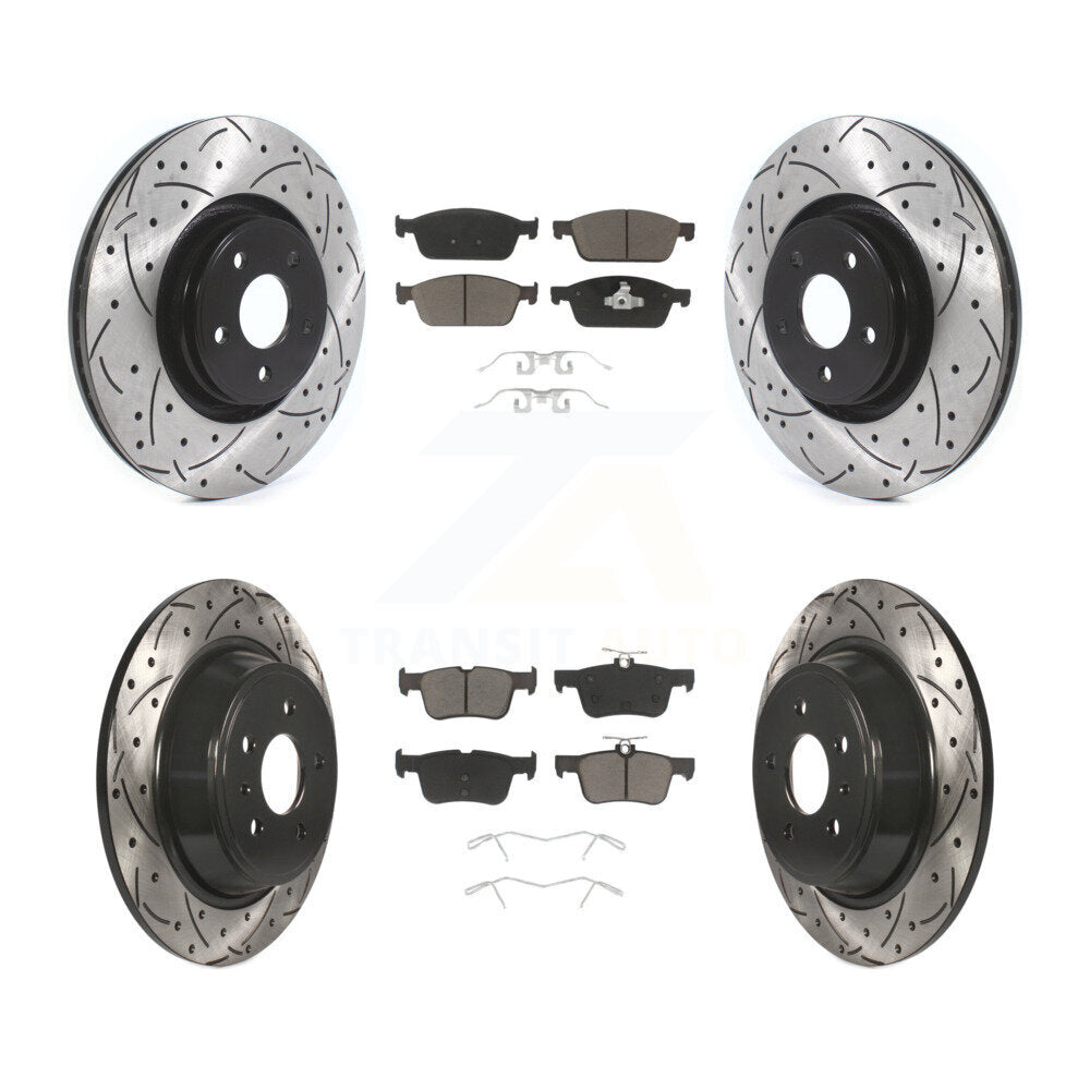 Transit Auto KDC-100348 Disc Brake Kit for 2015-2019 Lincoln MKC - Front and Rear product image