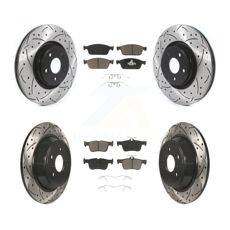 Transit Auto KDC-100348 Disc Brake Kit for 2015-2019 Lincoln MKC - Front and Rear product image