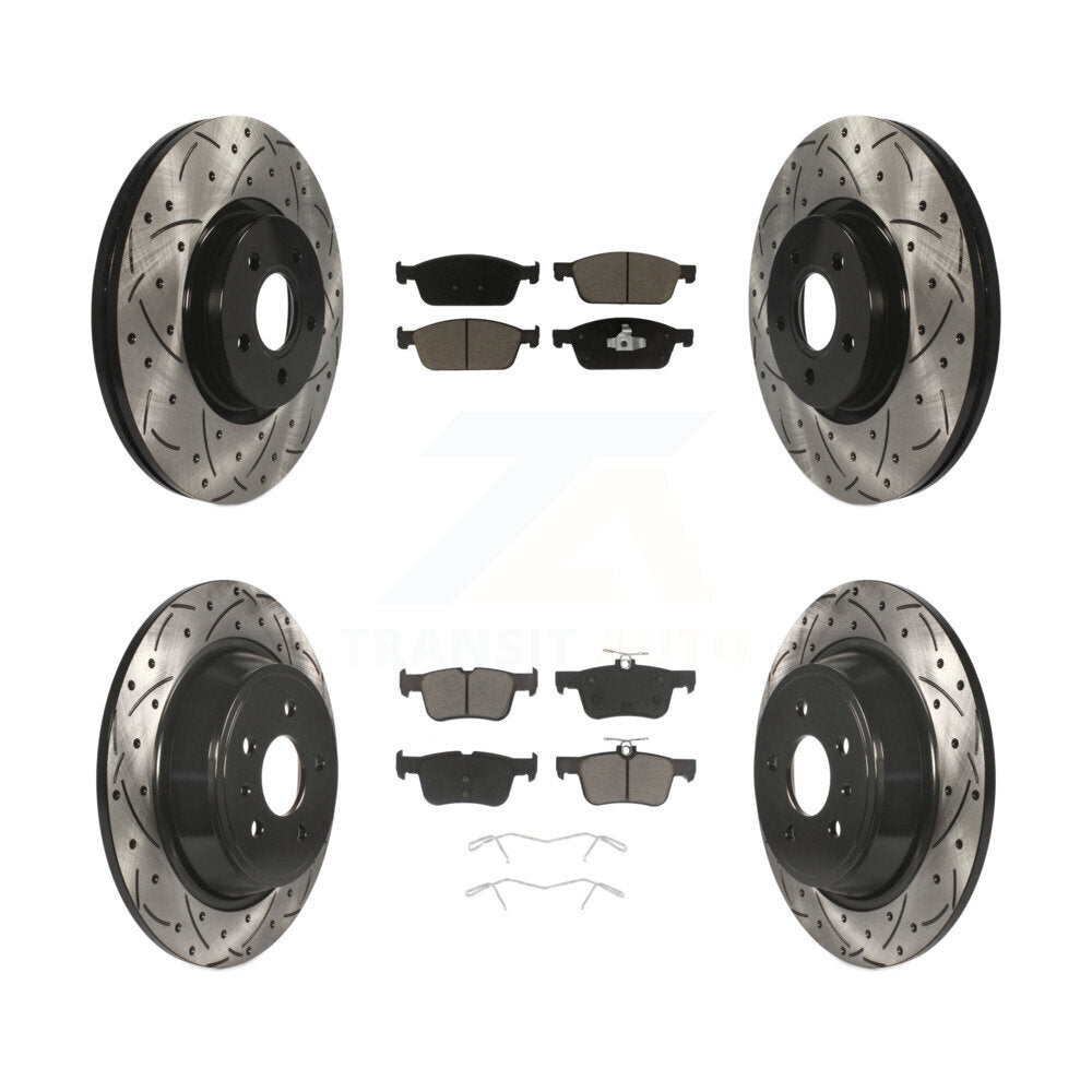 Transit Auto KDC-100352 Disc Brake Kit for 2017-2019 Lincoln MKC, Ford Escape - Front and Rear product image