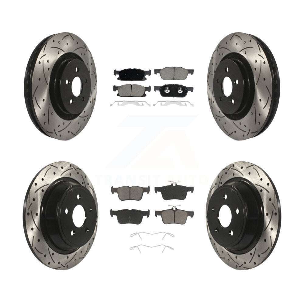 Transit Auto KDC-100354 Disc Brake Kit for 2017-2020 Lincoln Continental, Ford Fusion, Lincoln MKZ - Front and Rear product image