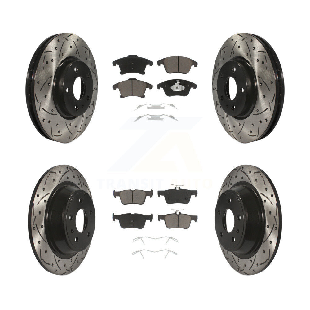 Transit Auto KDC-100355 Disc Brake Kit for 2013-2020 Ford Fusion, Lincoln MKZ - Front and Rear product image