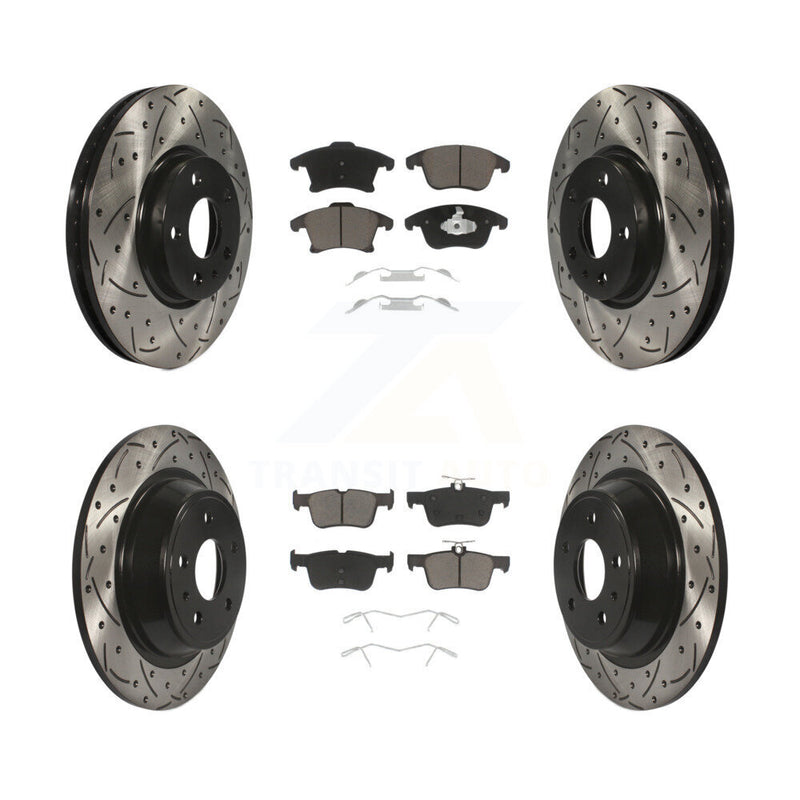Transit Auto KDC-100355 Disc Brake Kit for 2013-2020 Ford Fusion, Lincoln MKZ - Front and Rear product image