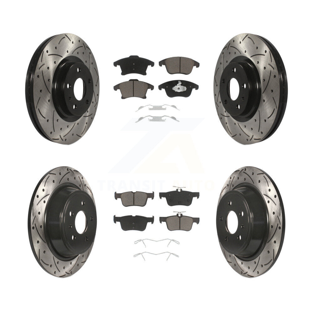 Transit Auto KDC-100358 Disc Brake Kit for 2013-2018 Ford Fusion, Lincoln MKZ - Front and Rear product image