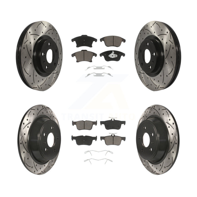Transit Auto KDC-100358 Disc Brake Kit for 2013-2018 Ford Fusion, Lincoln MKZ - Front and Rear product image