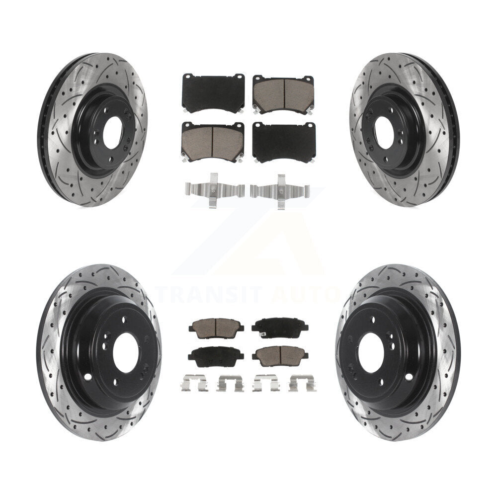Transit Auto KDC-100369 Disc Brake Kit for 2010-2014 Hyundai Genesis - Front and Rear product image