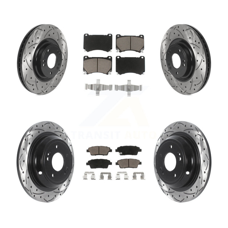 Transit Auto KDC-100369 Disc Brake Kit for 2010-2014 Hyundai Genesis - Front and Rear product image