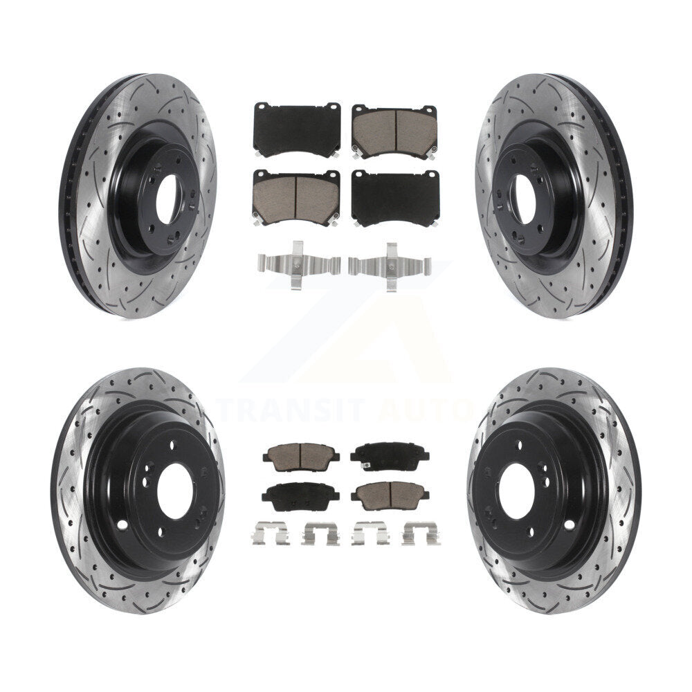 Transit Auto KDC-100370 Disc Brake Kit for 2012-2014 Hyundai Genesis - Front and Rear product image