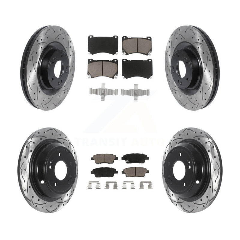 Transit Auto KDC-100370 Disc Brake Kit for 2012-2014 Hyundai Genesis - Front and Rear product image