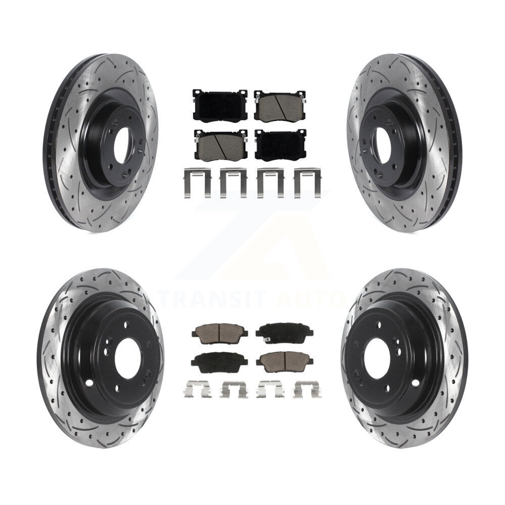 Transit Auto KDC-100371 Disc Brake Kit for 2015-2017 Genesis G80, Kia K900, Hyundai Genesis - Front and Rear product image
