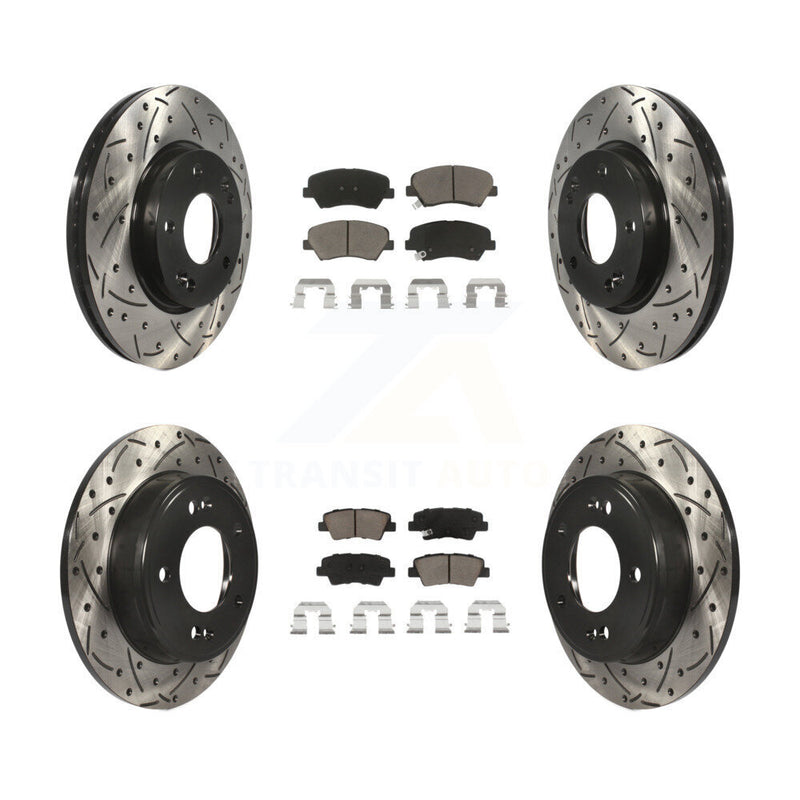 Transit Auto KDC-100377 Disc Brake Kit for 2011-2016 Hyundai Elantra GT, Kia Forte, Kia Forte Koup & more - Front and Rear product image