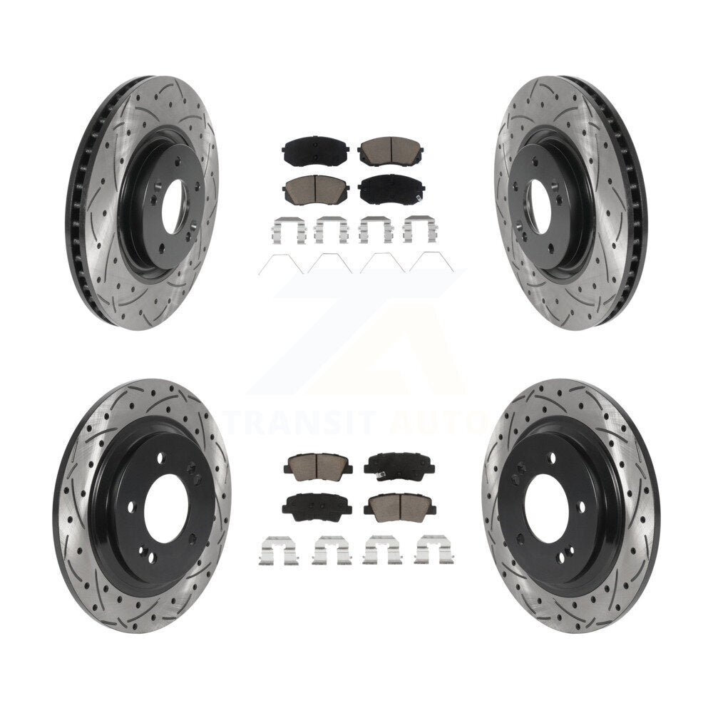 Transit Auto KDC-100378 Disc Brake Kit for 2016 Hyundai Sonata - Front and Rear product image