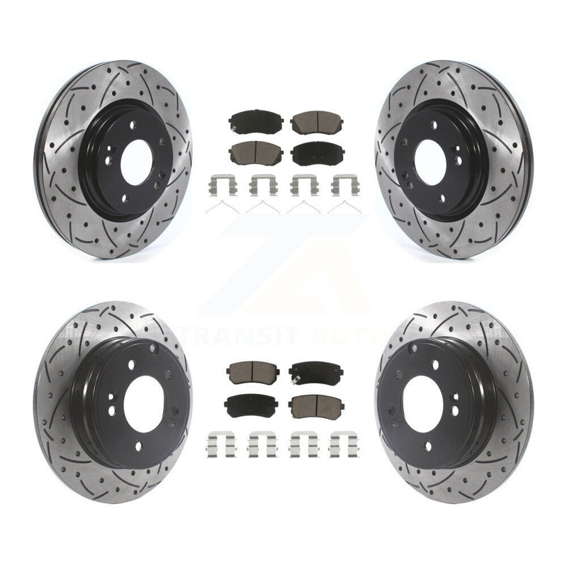 Transit Auto KDC-100379 Disc Brake Kit for 2016 Hyundai Sonata - Front and Rear product image