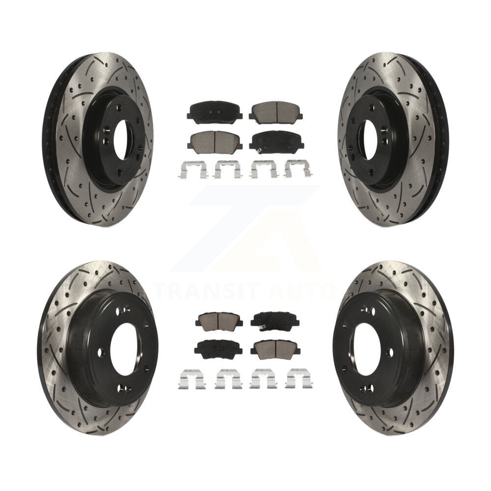 Transit Auto KDC-100381 Disc Brake Kit for 2014-2016 Kia Forte, Kia Forte Koup, Kia Forte5 - Front and Rear product image