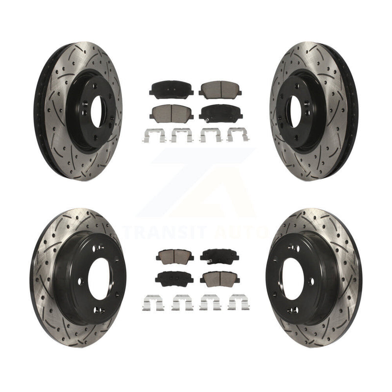 Transit Auto KDC-100381 Disc Brake Kit for 2014-2016 Kia Forte, Kia Forte Koup, Kia Forte5 - Front and Rear product image