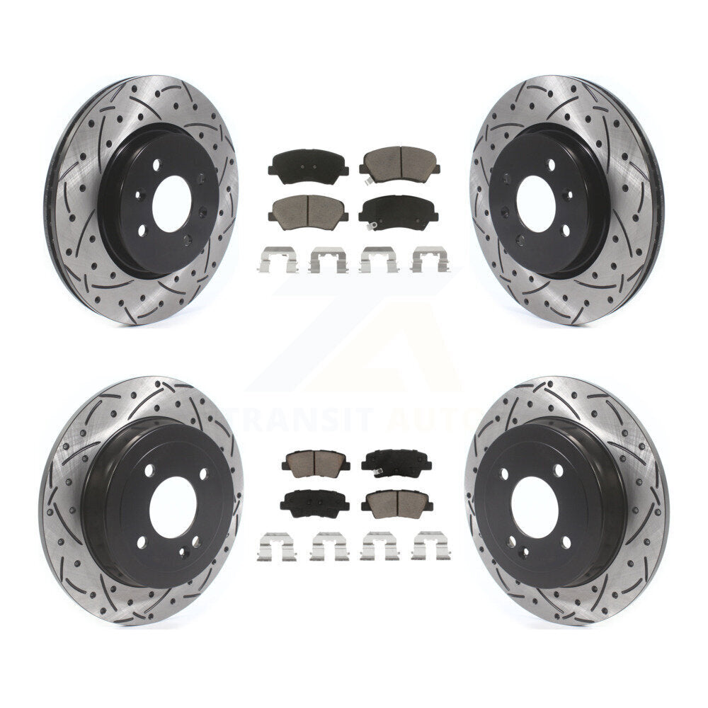 Transit Auto KDC-100382 Disc Brake Kit for 2012-2017 Kia Rio - Front and Rear product image