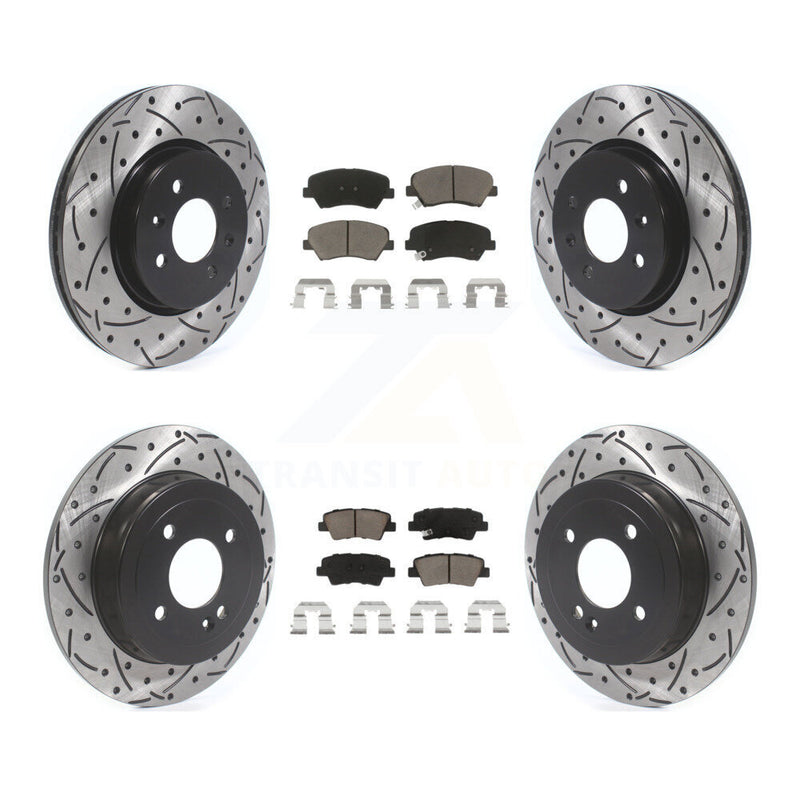 Transit Auto KDC-100382 Disc Brake Kit for 2012-2017 Kia Rio - Front and Rear product image