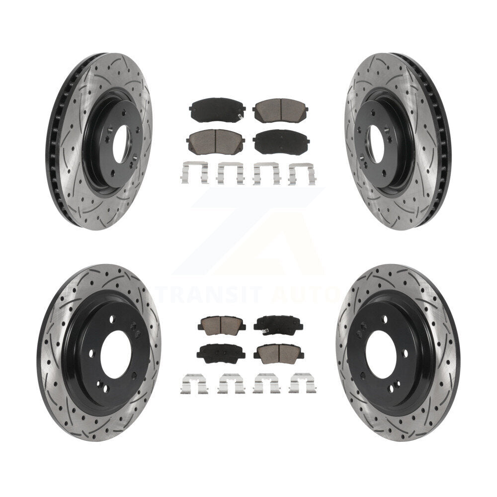 Transit Auto KDC-100384 Disc Brake Kit for 2014-2016 Hyundai Sonata, Kia Cadenza - Front and Rear product image