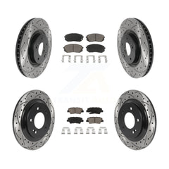 Transit Auto KDC-100384 Disc Brake Kit for 2014-2016 Hyundai Sonata, Kia Cadenza - Front and Rear product image