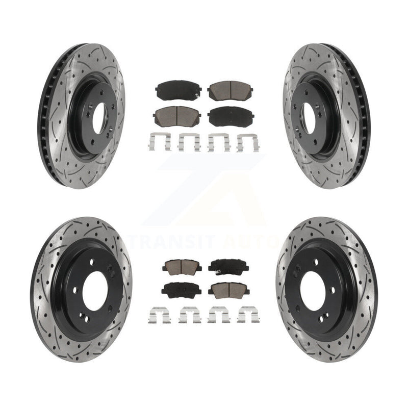 Transit Auto KDC-100384 Disc Brake Kit for 2014-2016 Hyundai Sonata, Kia Cadenza - Front and Rear product image