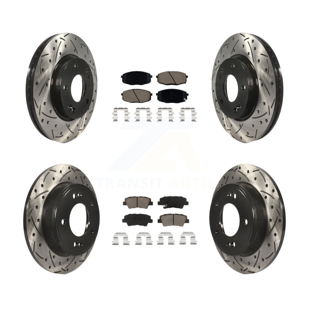 Transit Auto KDC-100386 Disc Brake Kit for 2014-2016 Kia Soul - Front and Rear product image