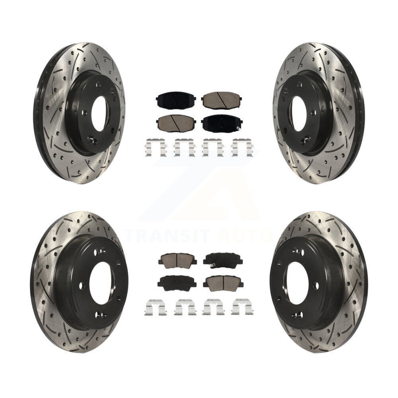 Transit Auto KDC-100386 Disc Brake Kit for 2014-2016 Kia Soul - Front and Rear product image