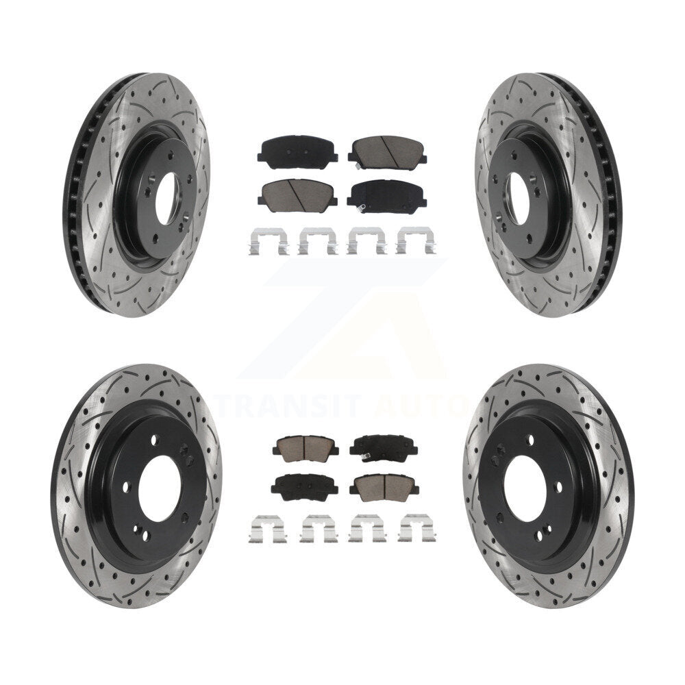 Transit Auto KDC-100387 Disc Brake Kit for 2013-2015 Kia Optima - Front and Rear product image