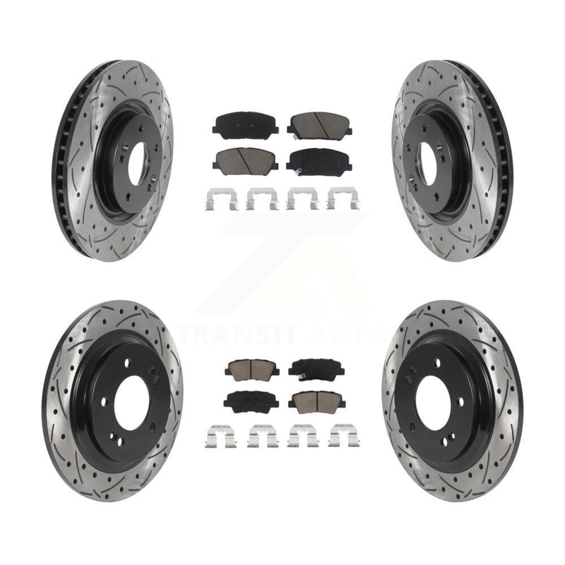 Transit Auto KDC-100387 Disc Brake Kit for 2013-2015 Kia Optima - Front and Rear product image