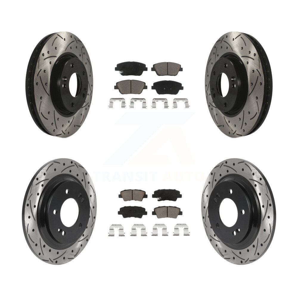 Transit Auto KDC-100388 Disc Brake Kit for 2013-2016 Kia Optima - Front and Rear product image
