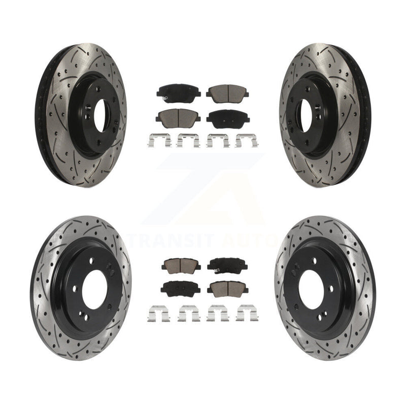 Transit Auto KDC-100388 Disc Brake Kit for 2013-2016 Kia Optima - Front and Rear product image