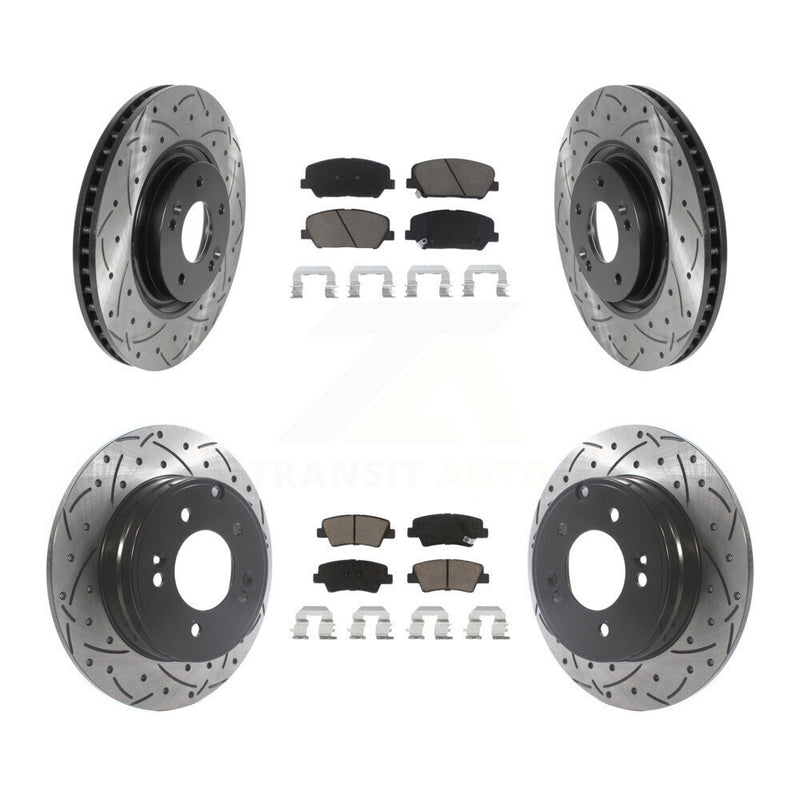Transit Auto KDC-100389 Disc Brake Kit for 2011-2015 Kia Optima - Front and Rear product image