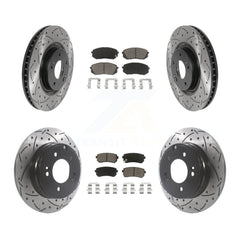Transit Auto KDC-100393 Disc Brake Kit for 2014-2017 Hyundai Tucson, Kia Cadenza - Front and Rear product image