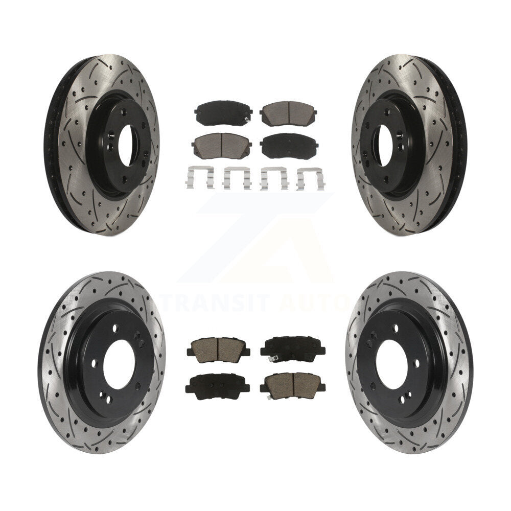 Transit Auto KDC-100395 Disc Brake Kit for 2016 Kia Soul EV - Front and Rear product image