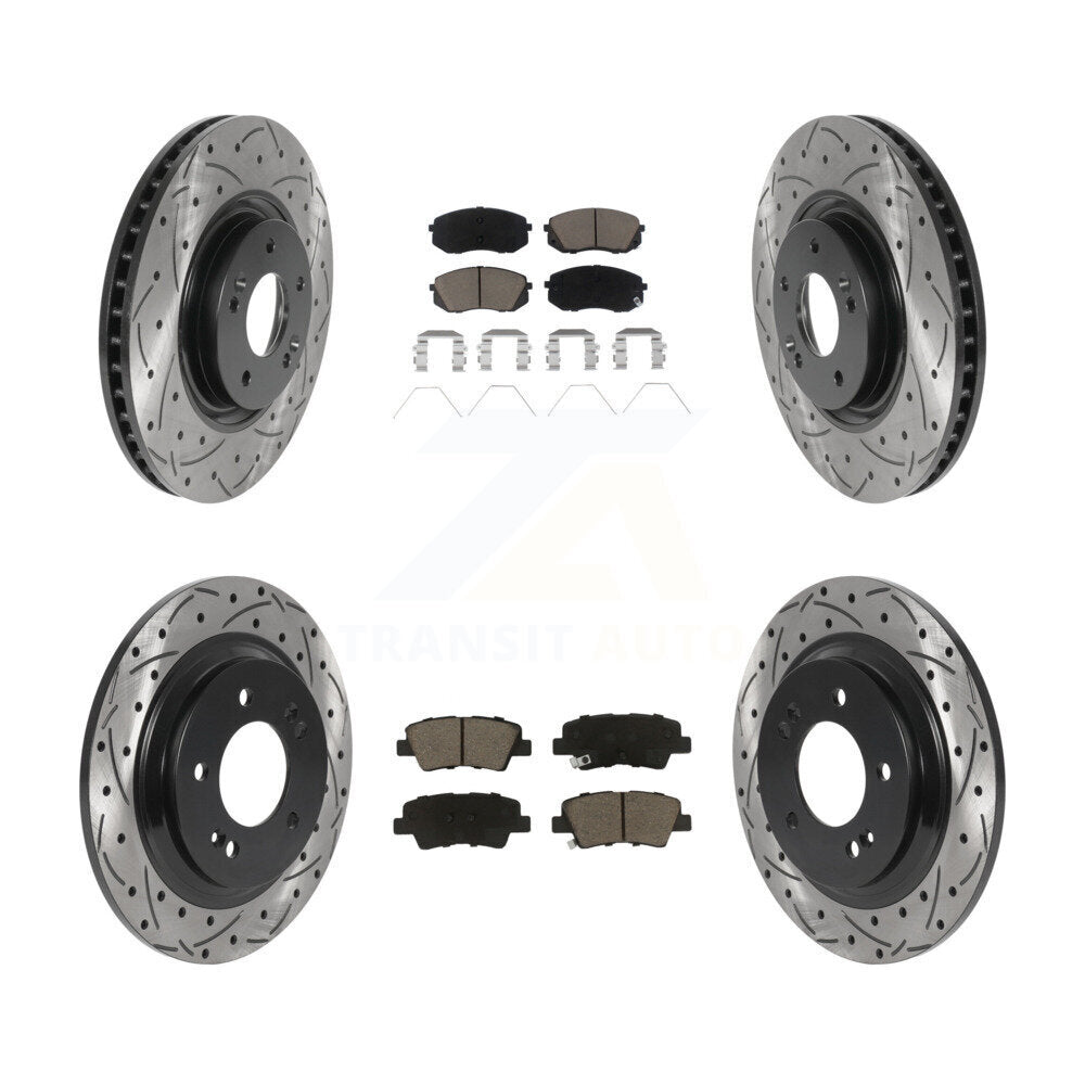 Transit Auto KDC-100397 Disc Brake Kit for 2016-2019 Kia Optima - Front and Rear product image