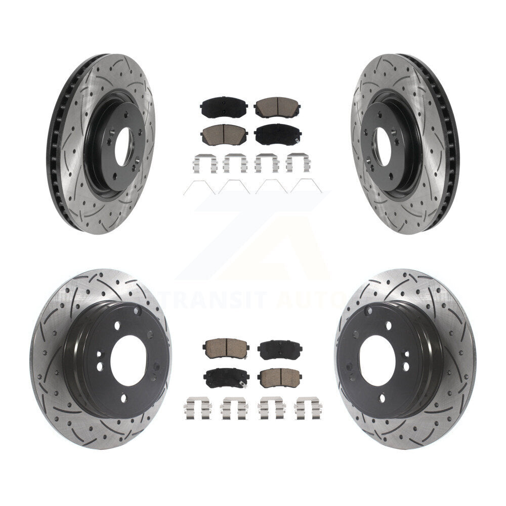 Transit Auto KDC-100398 Disc Brake Kit for 2016-2019 Kia Optima - Front and Rear product image