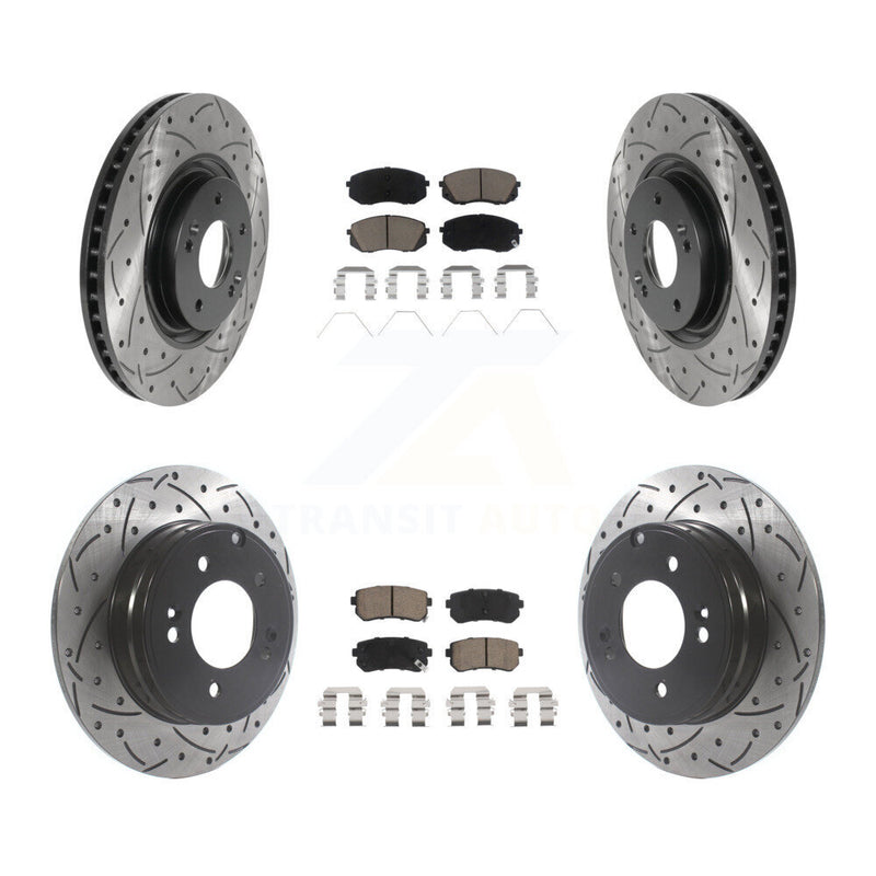 Transit Auto KDC-100398 Disc Brake Kit for 2016-2019 Kia Optima - Front and Rear product image