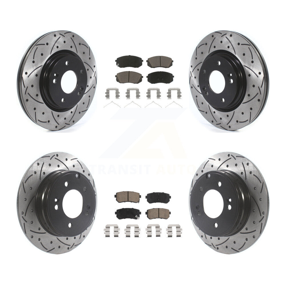 Transit Auto KDC-100400 Disc Brake Kit for 2016-2019 Kia Optima - Front and Rear product image