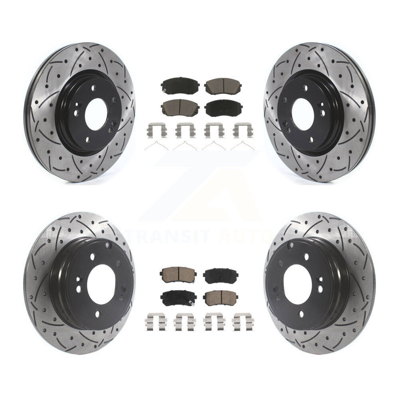 Transit Auto KDC-100400 Disc Brake Kit for 2016-2019 Kia Optima - Front and Rear product image